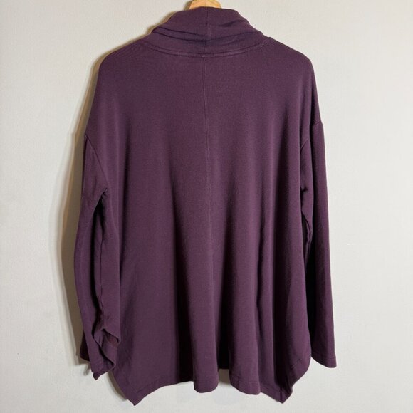Athleta Ethereal Brushed Funnel Neck Pullover Sweatshirt Women's Small Purple - Picture 10 of 15